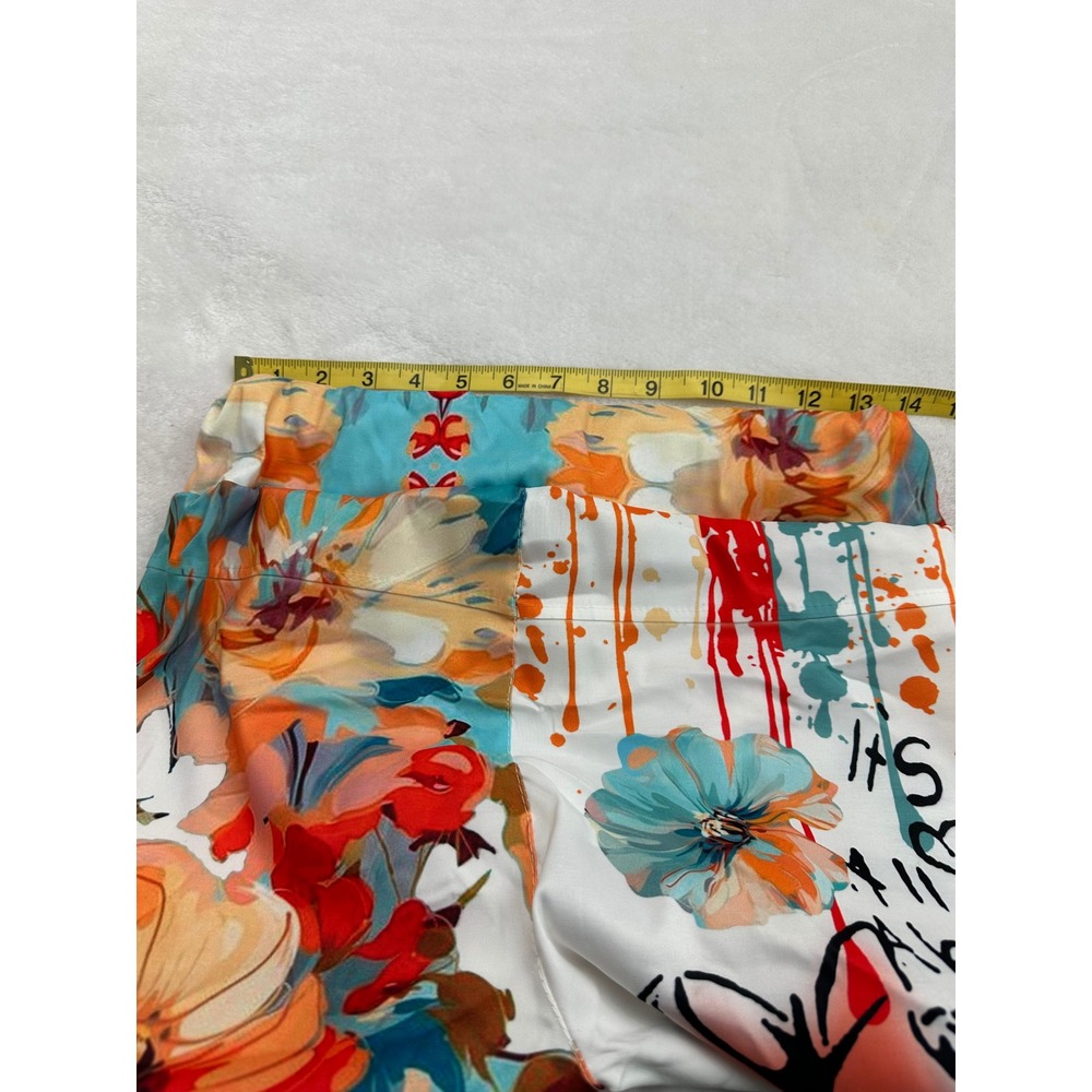Brand Bazar Italy Floral Graffiti Minnie Mouse Joggers White CS20002 Size M - Picture 5 of 8